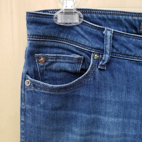 DL1961 Angle Mid Rise Skinny Ankle Frayed Edge Jeans - Size 29 - Picture 3 of 14